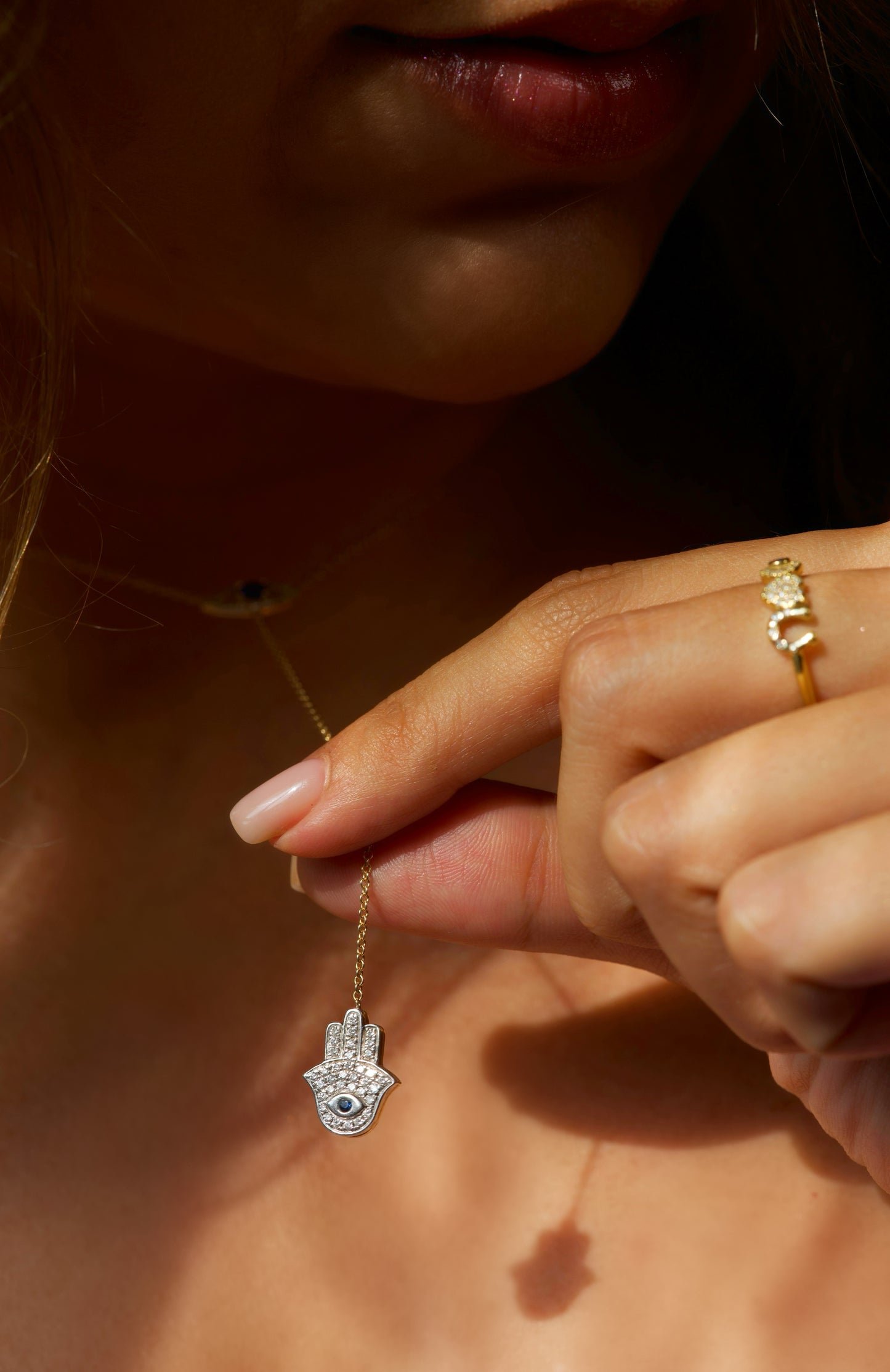 Divine Protection Lariat Necklace