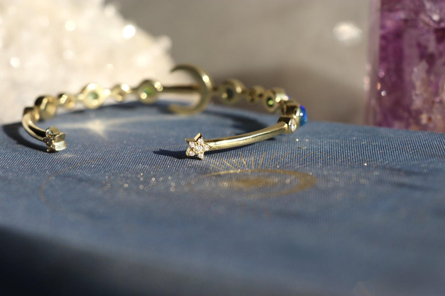 Moon Bangle - Joyceandgems