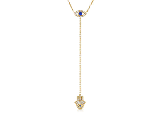 Divine Protection Lariat Necklace