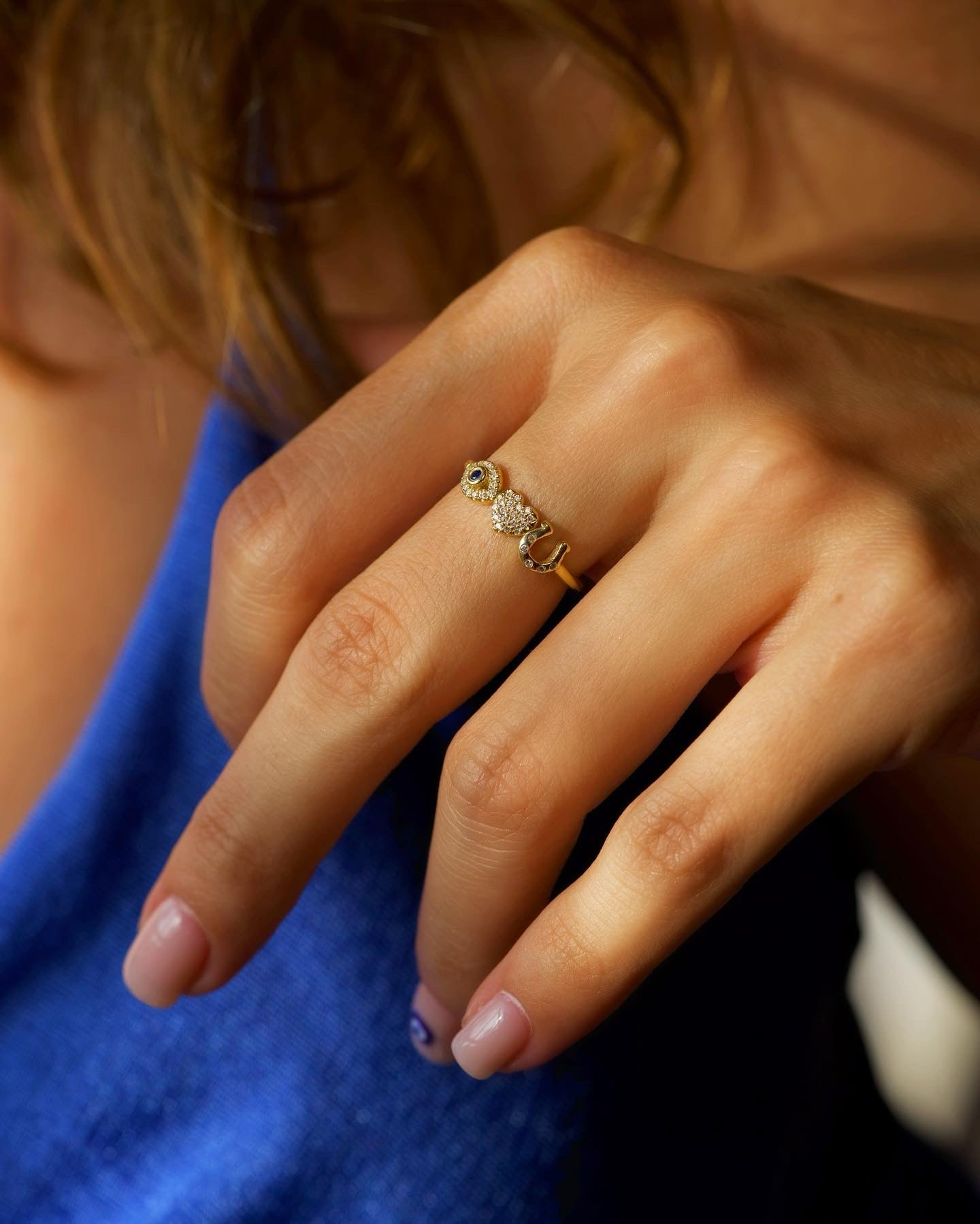 Eye Double Love You Ring