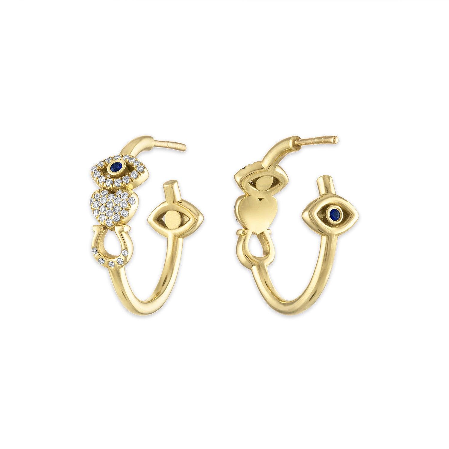 Eye Love You Hoops - Joyceandgems