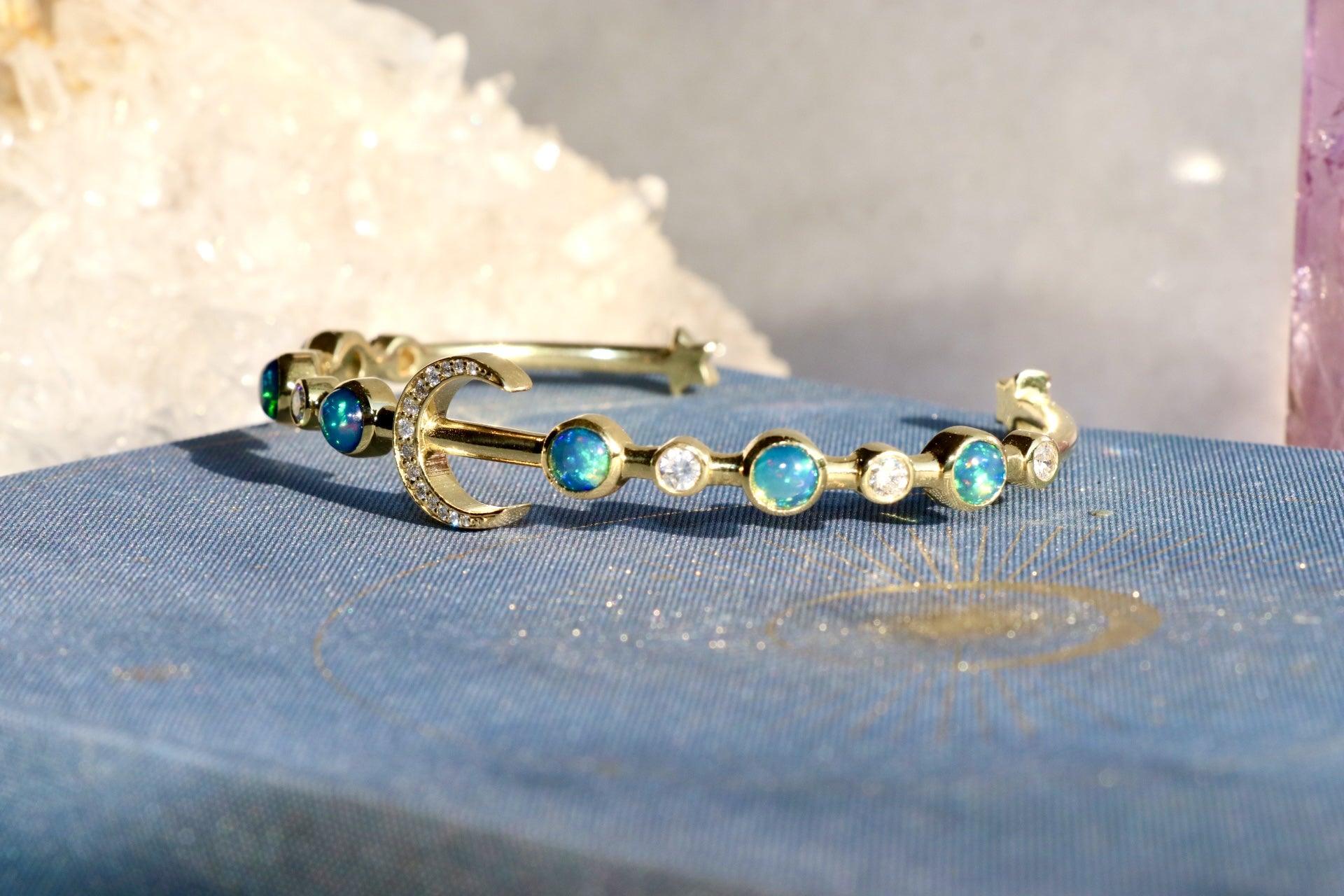 Moon Bangle - Joyceandgems