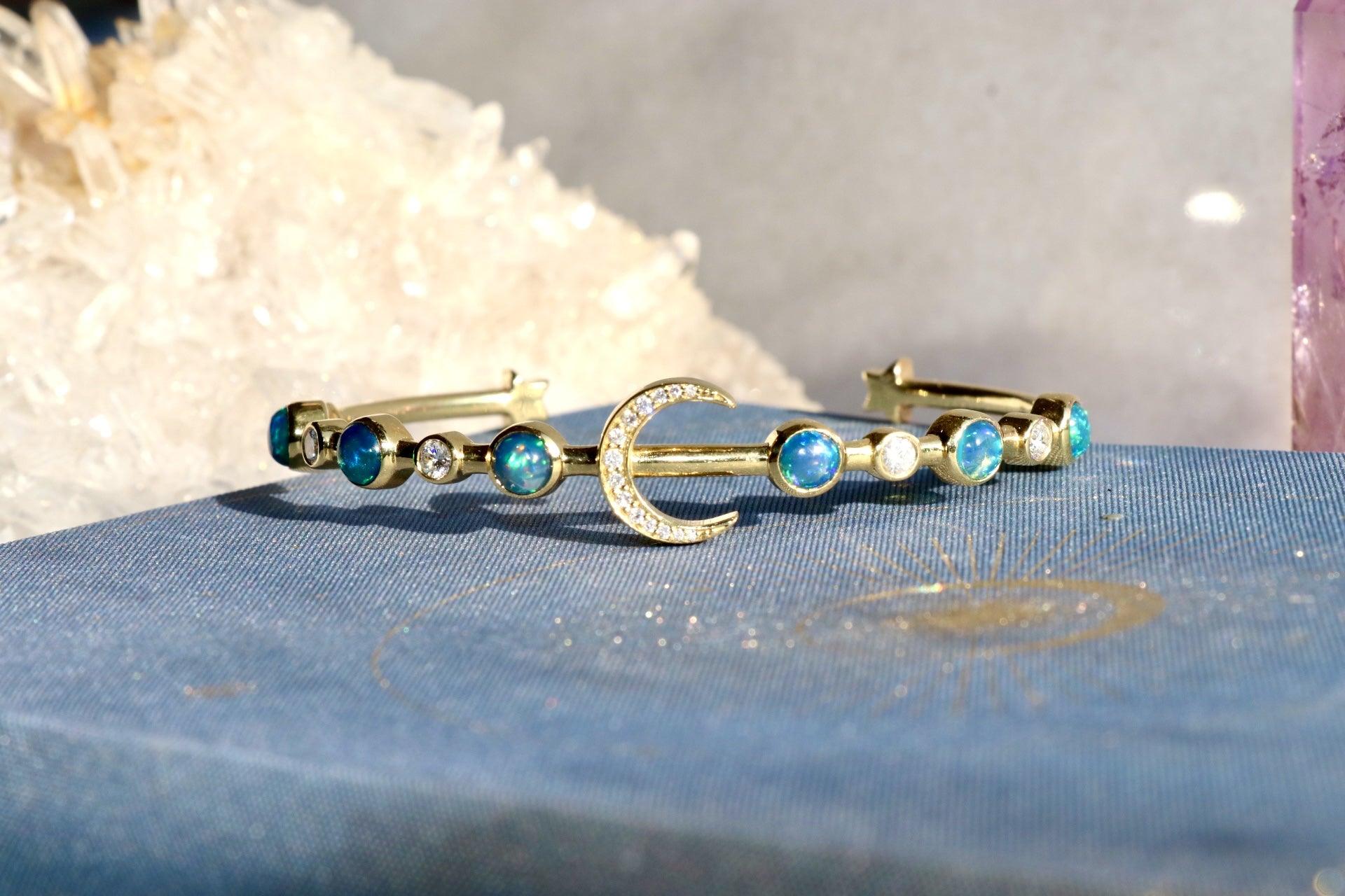 Moon Bangle - Joyceandgems